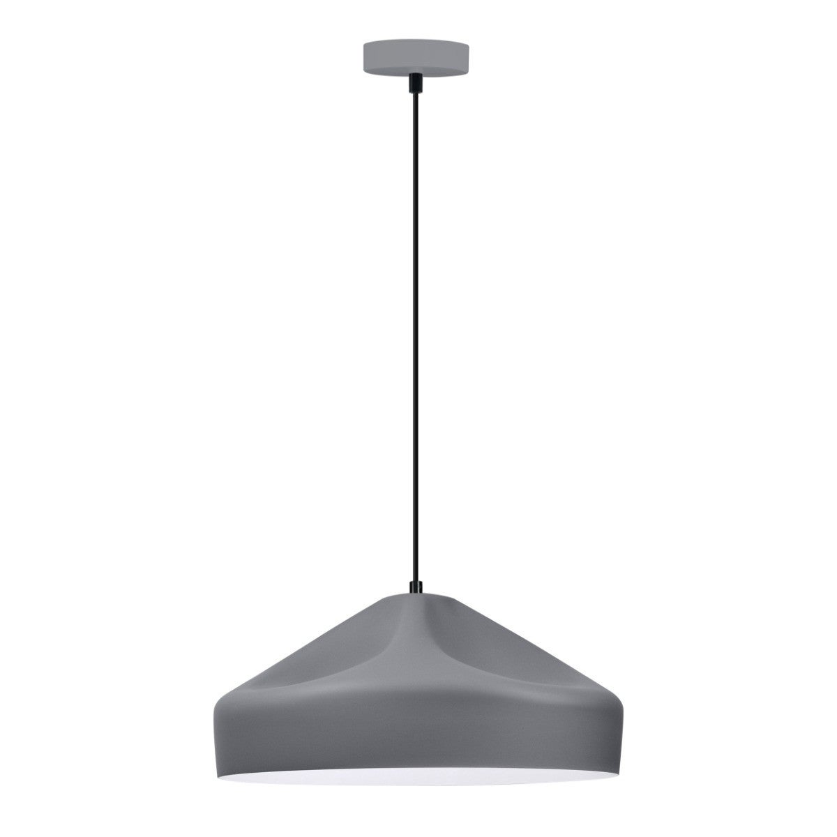 Lampa wisząca Gavle szary matowa-czarna-biała 1xE27x20W nad stół wym: 150 x 36 x 36 cm metal Polux