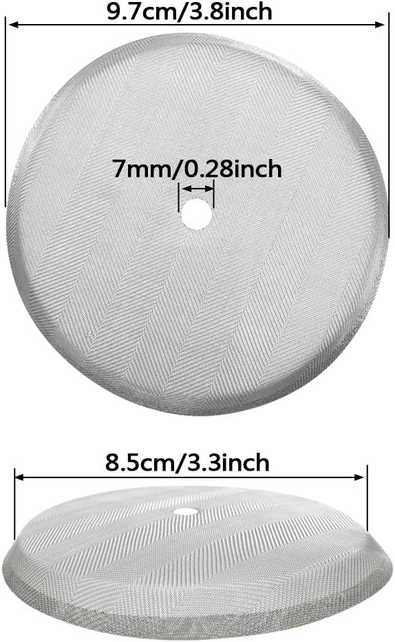 5 Pièces 80 Mailles Presse Française Cafetière Filtre En Acier