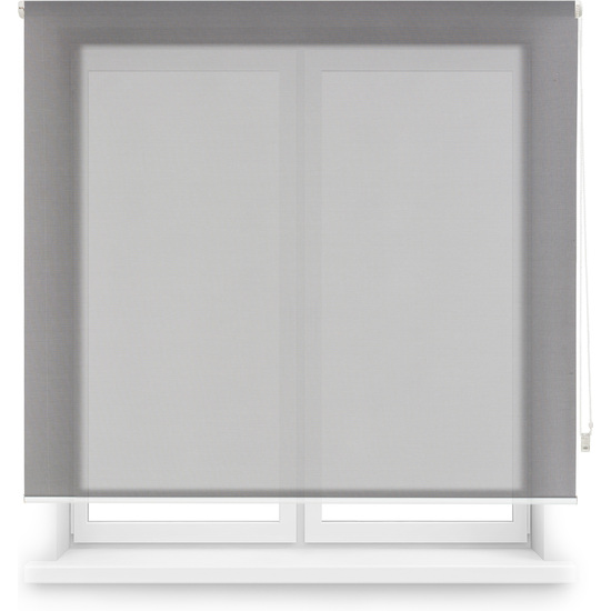 Estor enrollable screen a medida - estor screen tamaño 125x250 - estor enrollable color gris oscuro | blindecor