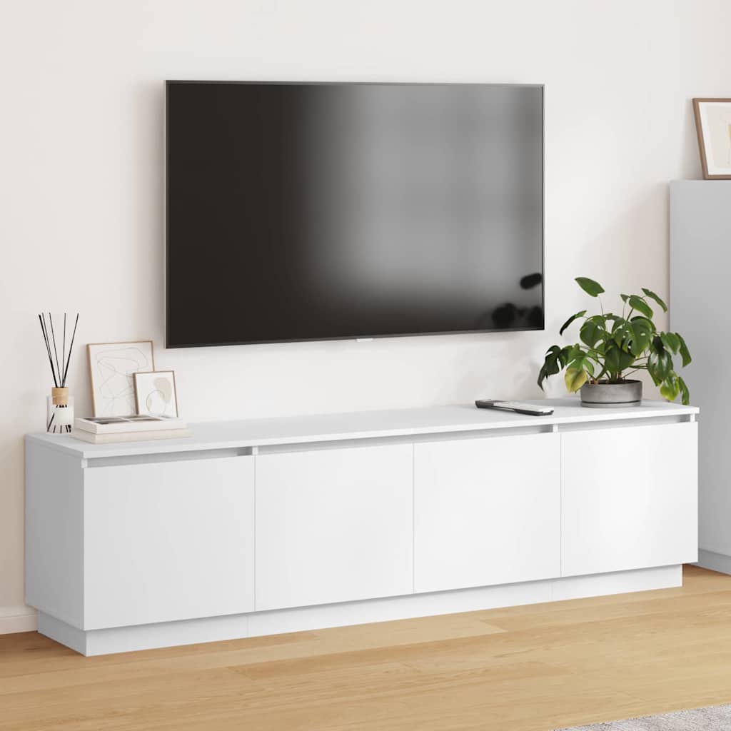 Szafka pod telewizor z LED Biały 180 x 38 x 49 cm vidaXL