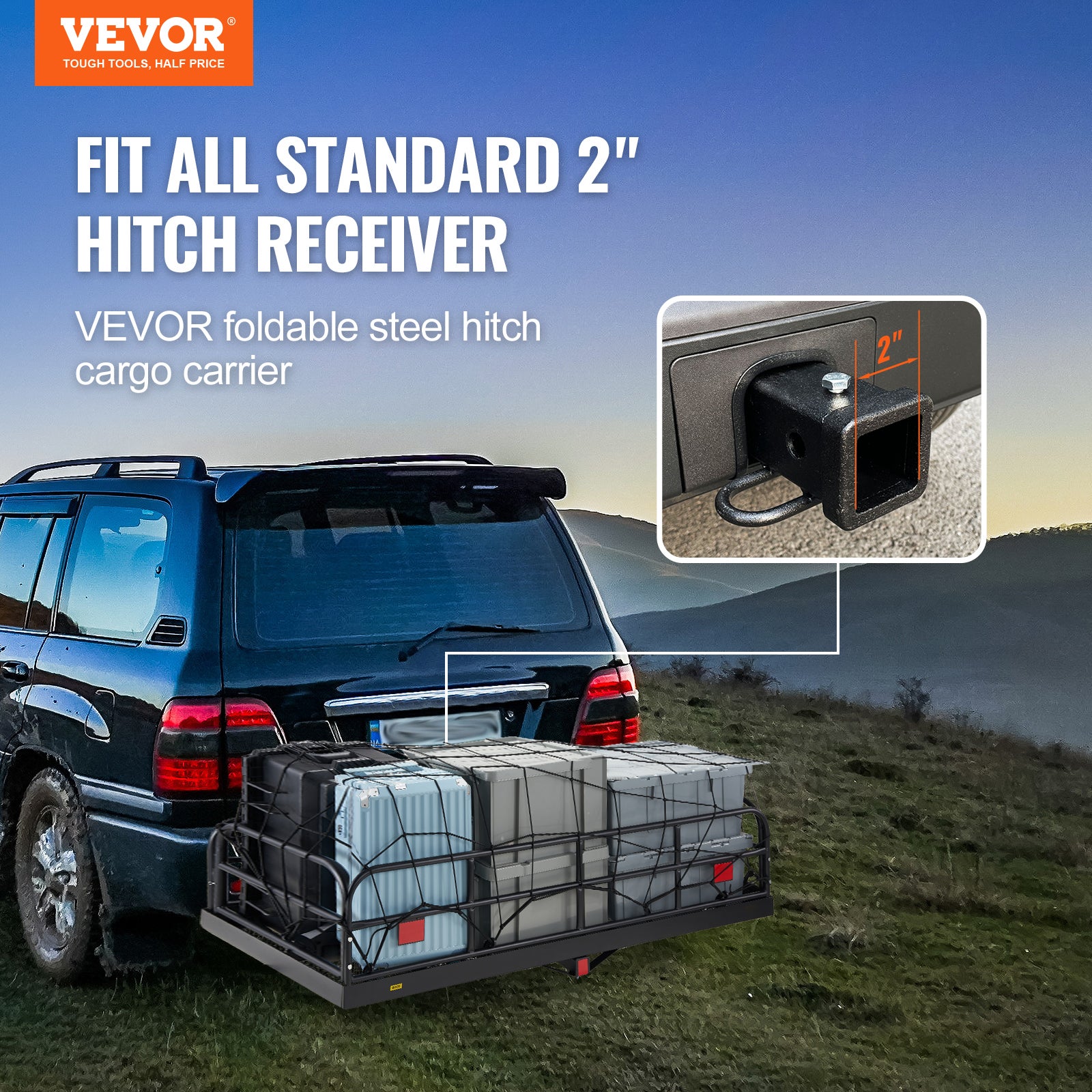 Filet De Hayon Pour Camion/pick-up - 137x45 Cm (54x17,7"), Avec 4 Sangles Réglables - Pour Sécuriser Chargement (moto, Kayak...) - 7
