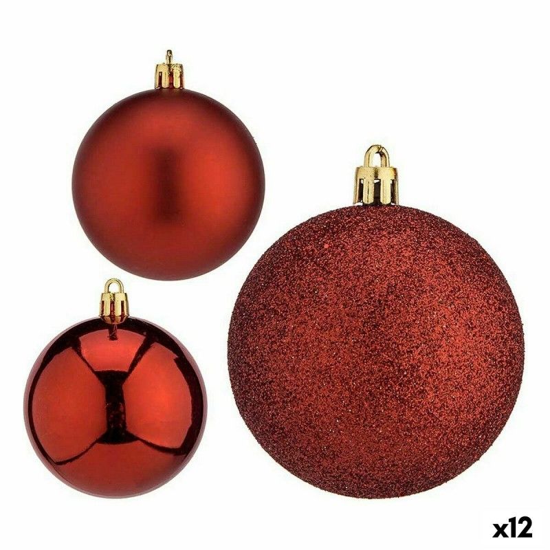 4 Pièces Boules De Noël Ornements Incassables 6/8 Cm Strass Brillants/Faux Perle Boule En Plastique Rouge Pour La Mise En Scène De Fête De Vacances Arbre De Noël Acheter à Prix Bas