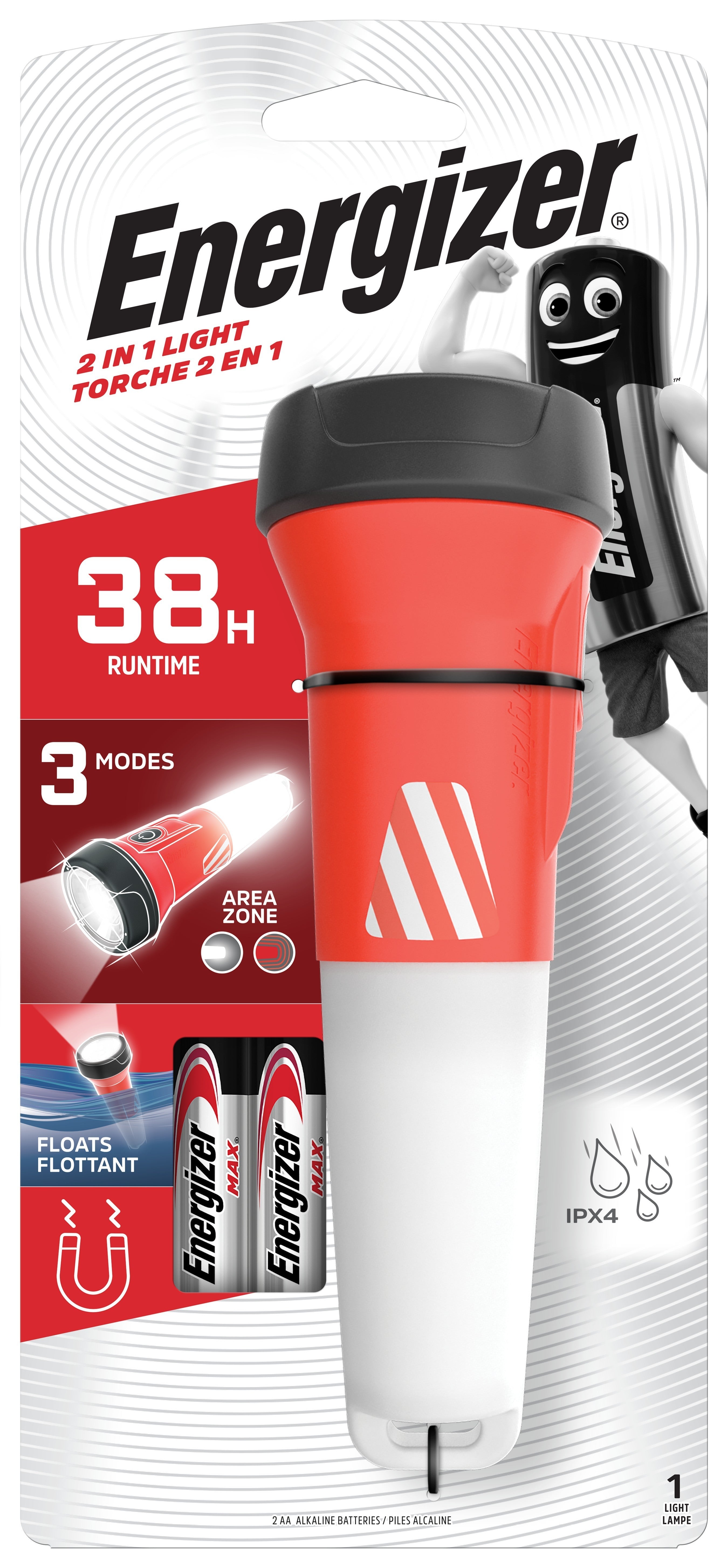 Latarka ENERGIZER 350 Lumen 2 w 1 – Wodoodporna i Wydajna