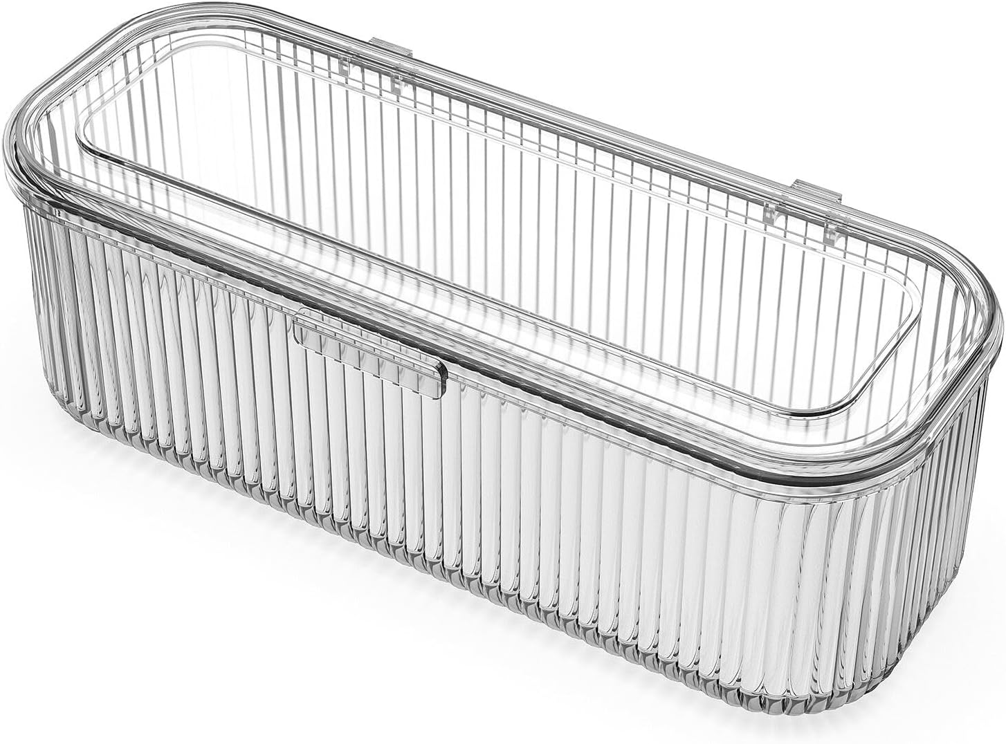 Scatola organizer trasparente per capelli con 5 cassetti