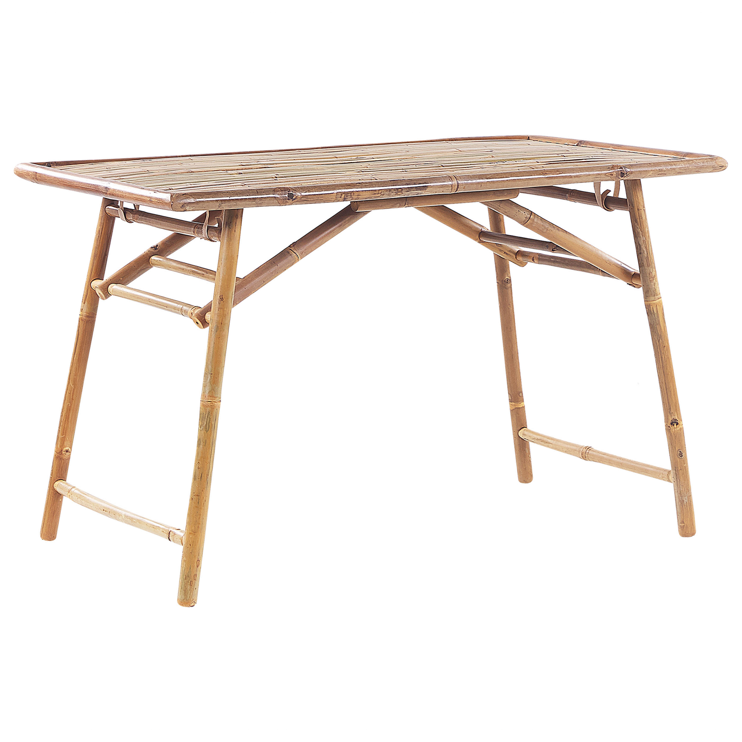 Mendler Tavolo Linz Pieghevole In Legno Scuro, 180x60x81 Cm, Per Giardino E Terrazza, Struttura In Metallo, Gambe In Ferro - 3