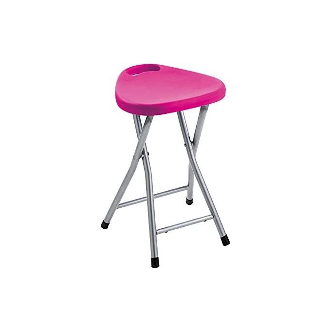 Tabouret blanc gedy par Olaf von Bohr années 70