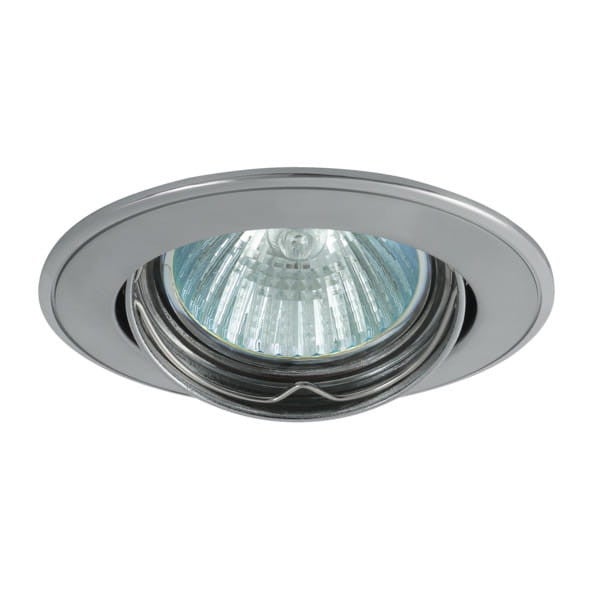 Oprawa sufitowa wpuszczana Bask chromowana 1xGX5.3x50W okrągła ruchoma IP20 wym: 8 x 8 cm aluminium Kanlux