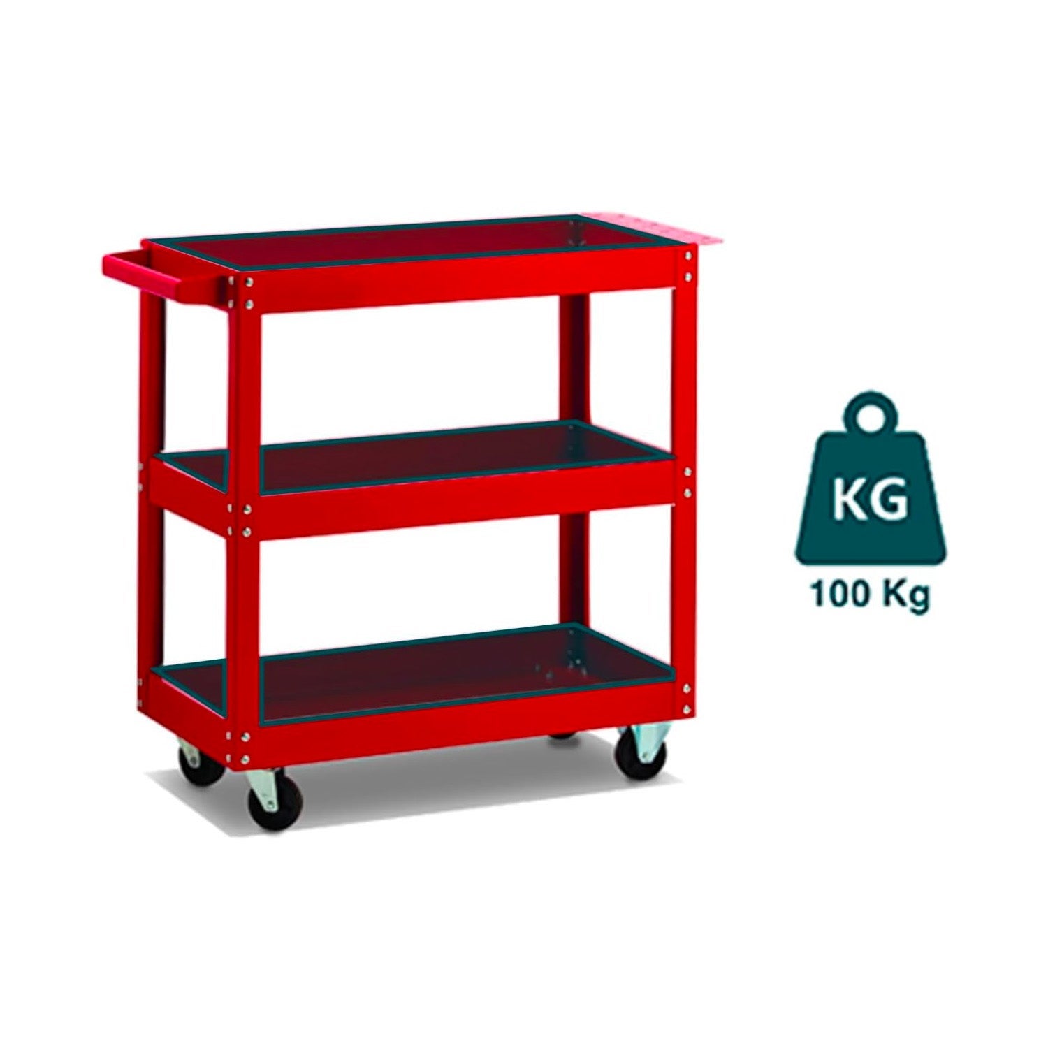 Garden Friend Carrello portautensili 3 piani c/ruote Misure 70x35x73 H cm - 6