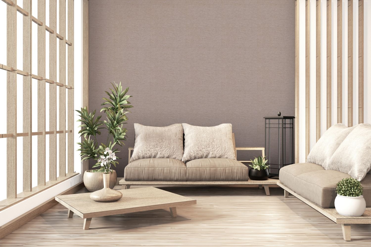Tapeta malowany efekt taupe - 53 cm x 10.05 m - LIVINGWALLS - 7