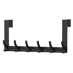 Porte-Manteau Mural Crochets De Serviettes Patères Murales à Vis Porte Serviettes Pour Salle De Bain Et Cuisine Finition Noire Mate En Acier Inoxydable 5 Crochets Ronds 79340114