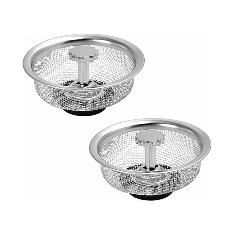Filtre évier Cuisine, 2Pcs Bouchon d evier, Couvercle de Filtre évier