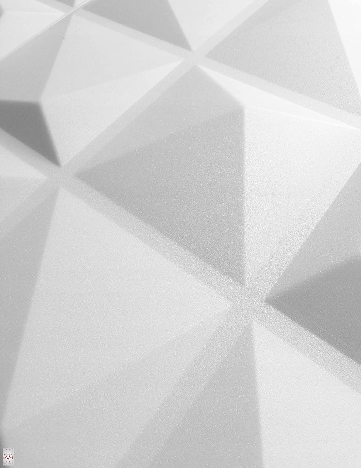 Panneaux muraux 3D décors revêtement mural panneaux de plafond POLYSTYRENE MATERIAL STYROPOR-TYPE 3mm force 8 pièces - 2m² Pyramide Blanc - 8