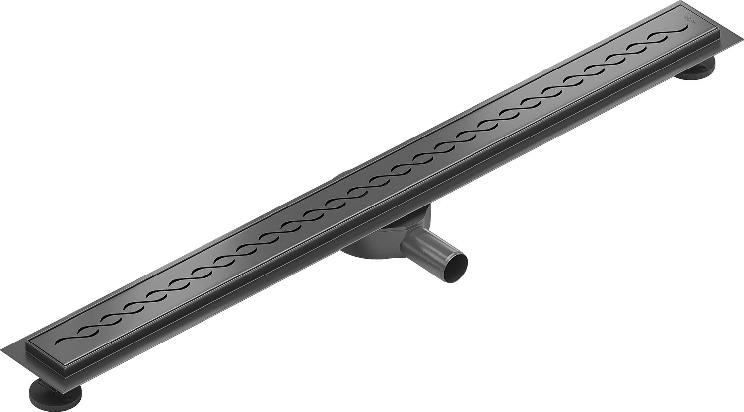 Mexen Flat 360° Sifon liniar rotativ M18 100 cm, gri gun periat ...