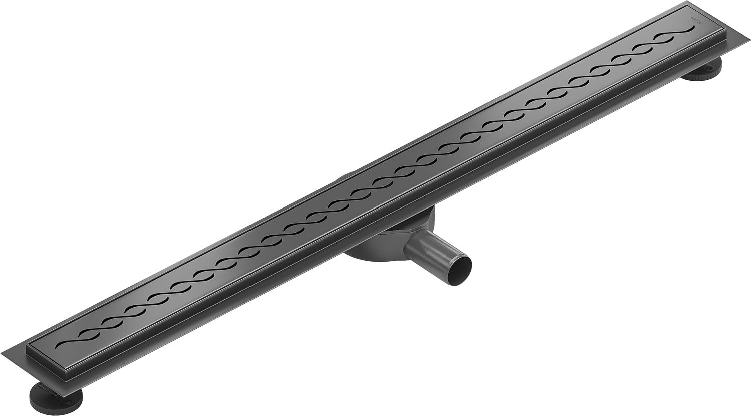 Loading Gun Ref Mexen Flat 360° Sifon liniar rotativ M18 100 cm, gri gun periat ...
