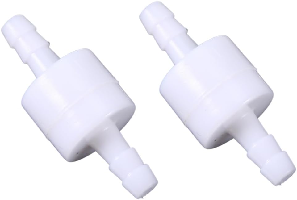 Plastikowy zawór zwrotny liniowy, 2 sztuki 4 mm, jednokierunkowe zawory zwrotne, zawór zwrotny zwrotny do wody, oleju opałowego, gazu