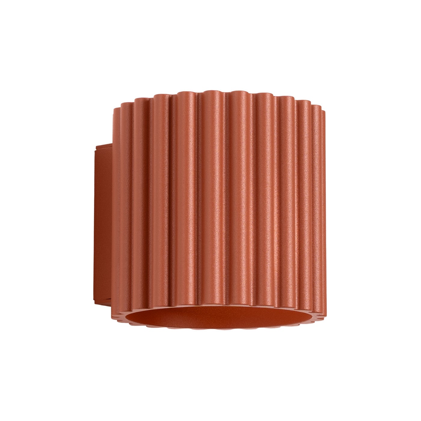 Kinkiet nowoczesny AURA czerwona ochra 1xG9x10W wym: 10x10x12 cm IP20 Sollux Lighting