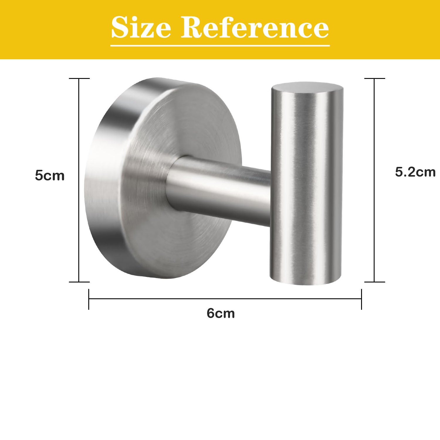 2 Ganci Asciugamani Acciaio Inox SUS 304 - Capacità 20kg, Finitura Nera, Per Bagno/cucina - Foto 10