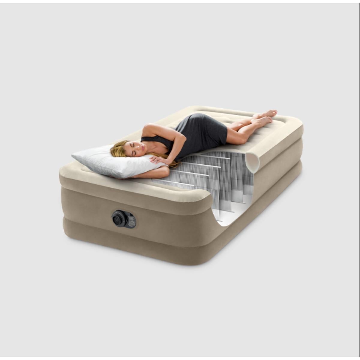 Lit gonflable Ultra Plush Intex 1personne - Couchage électrique, moelleux et confortable - 3