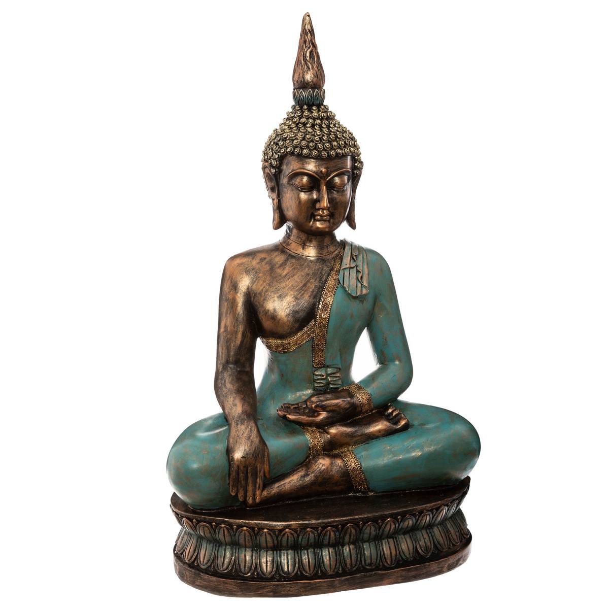 Atmosphera - estatuilla 'bouddha' sentado - resina a. 73 cm