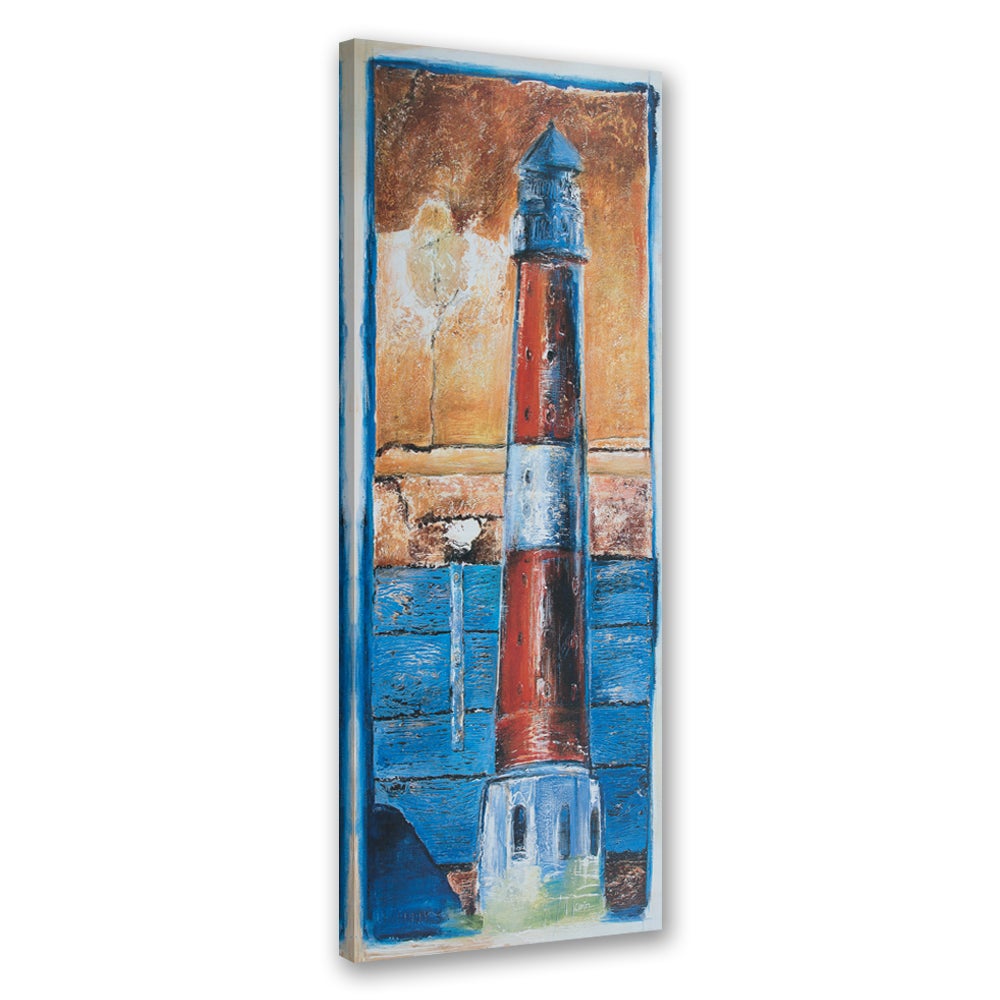 Obraz na płótnie, Latarnia morska malowana 40x120