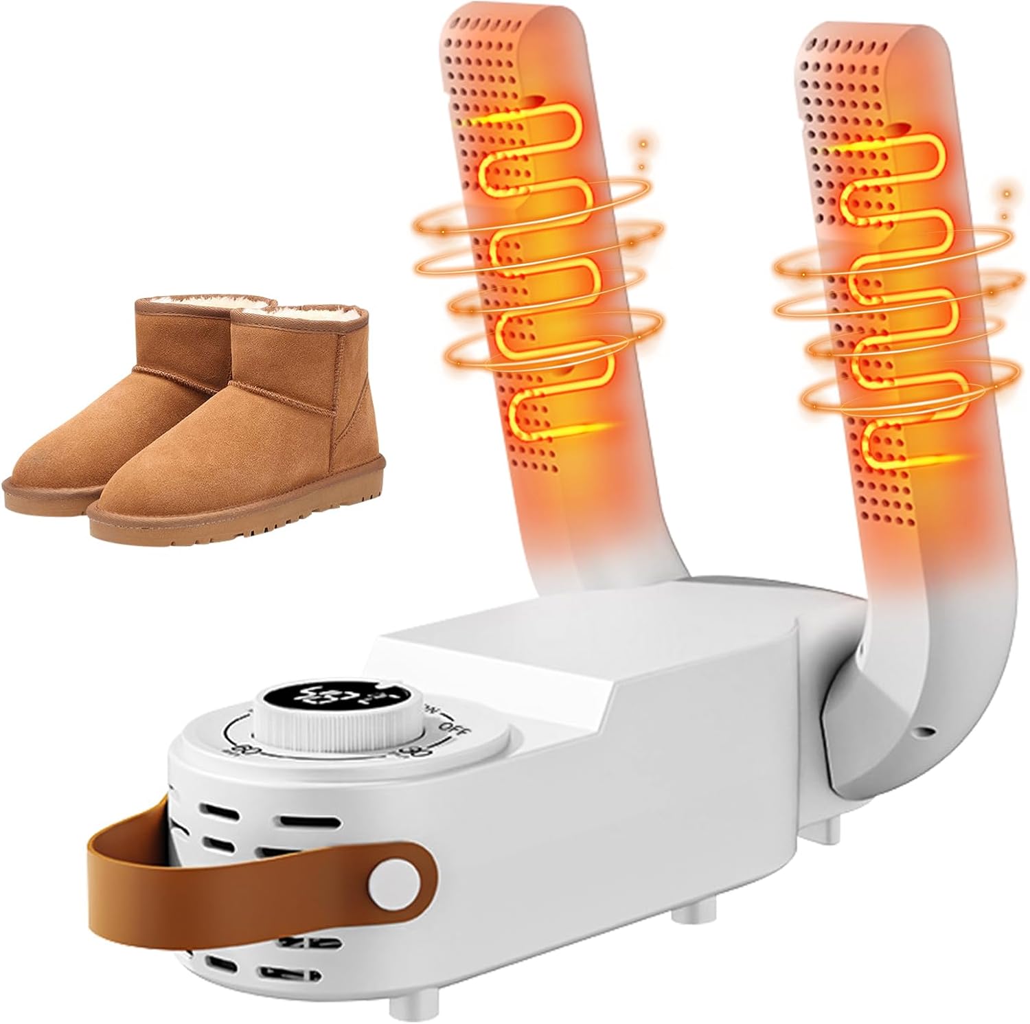 Etryczna suszarka do butów z wyświetlaczem cyfrowym, regulowana suszarka do butów, suszarka do butów z timerem