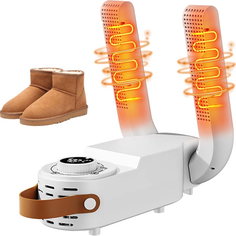 Etryczna suszarka do butów z wyświetlaczem cyfrowym, regulowana suszarka do butów, suszarka do butów z timerem