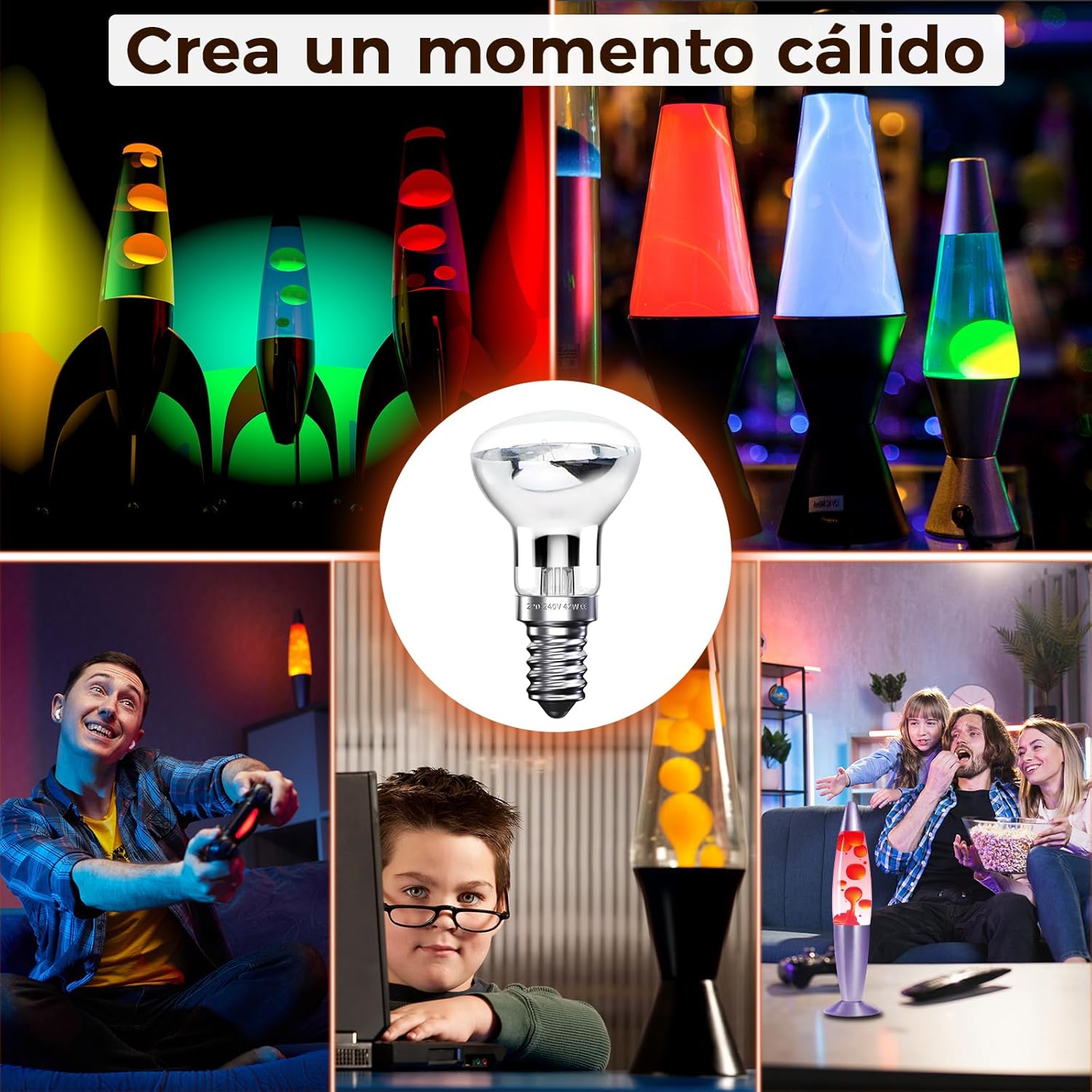 (Zestaw 2 szt.) Żarówki do lamp lawowych 30W R39 E14, reflektorowe, z gwintem SES, małe żarówki Edison, żarówki grzewcze:** [Klasa energetyczna - 5