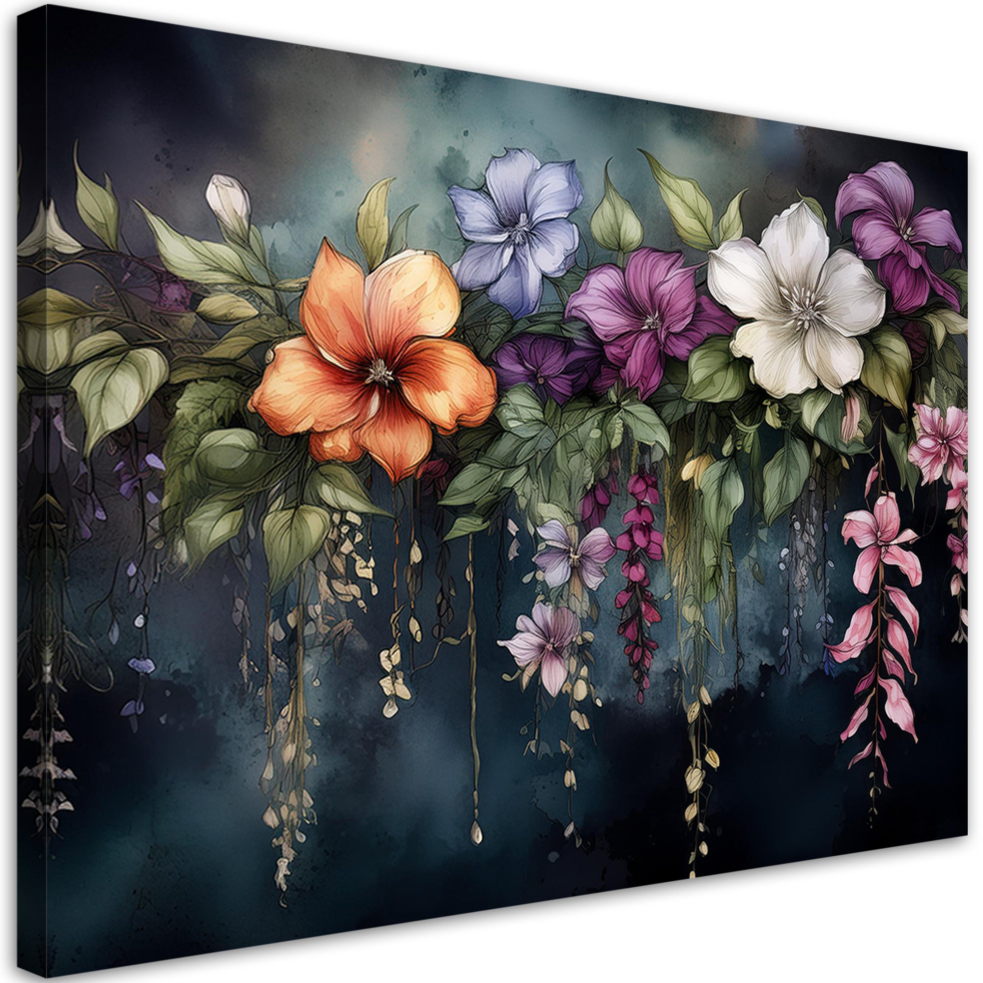 Obraz na płótnie, Kwiaty Rośliny Botaniczne 60x40
