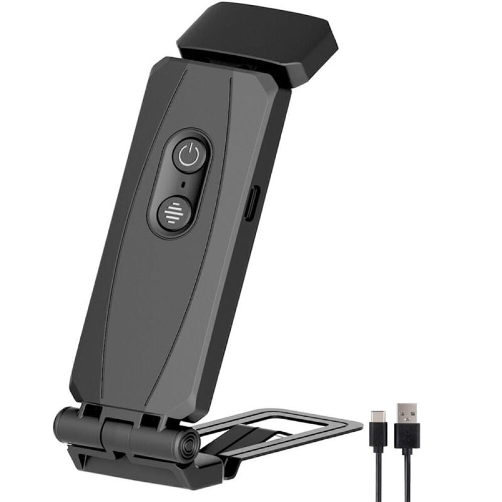 Akumulatorowa lampka do czytania z klipsem, 3 trybami kolorów i 5 regulowanymi poziomami jasności; idealny prezent dla bliskich (czarna).