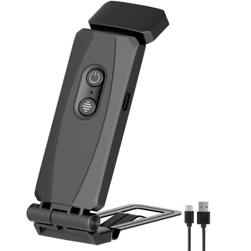 Akumulatorowa lampka do czytania z klipsem, 3 trybami kolorów i 5 regulowanymi poziomami jasności; idealny prezent dla bliskich (czarna).