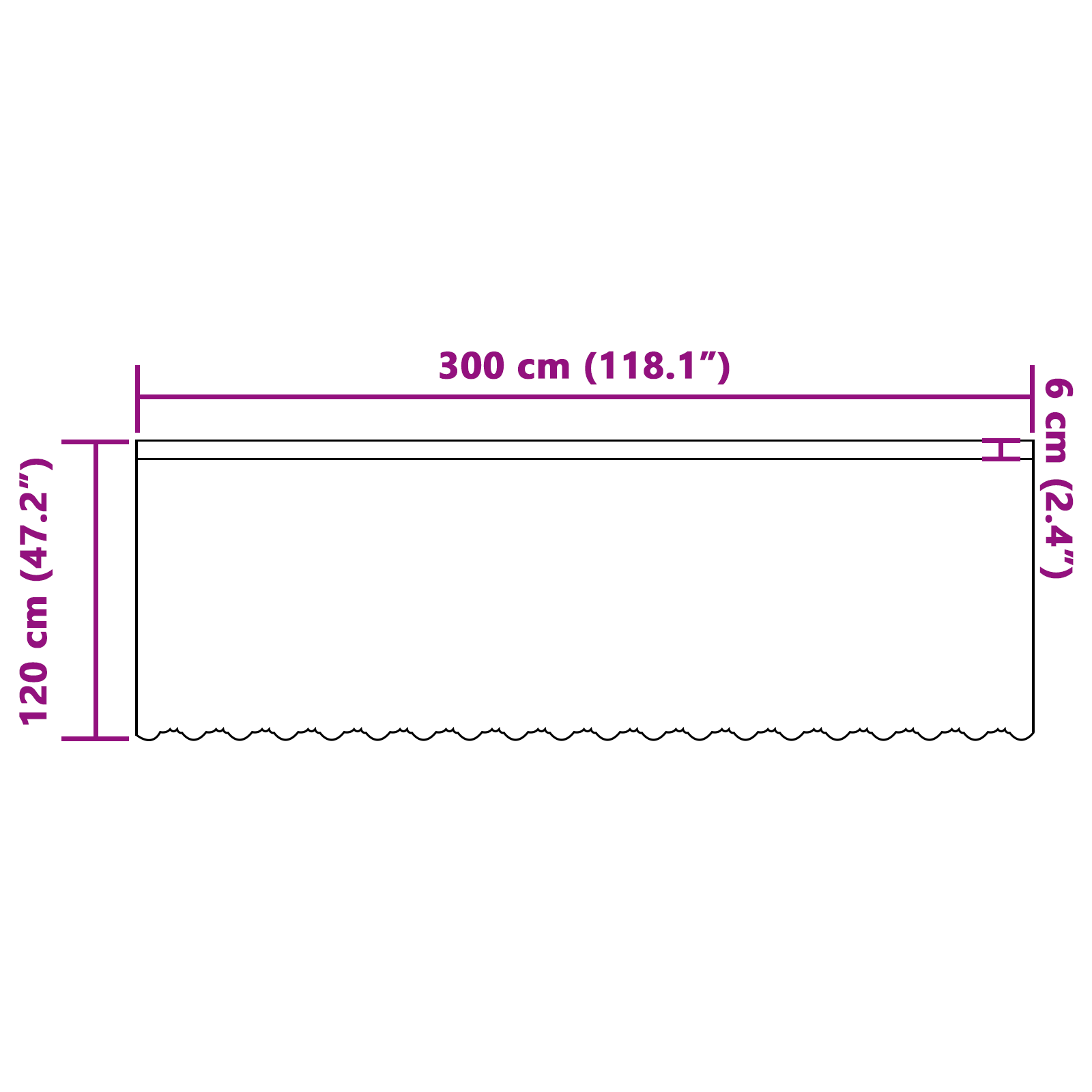 Firanka Koronkowa z zasłonami Biały 120 x 300 cm Poliester vidaXL - 6