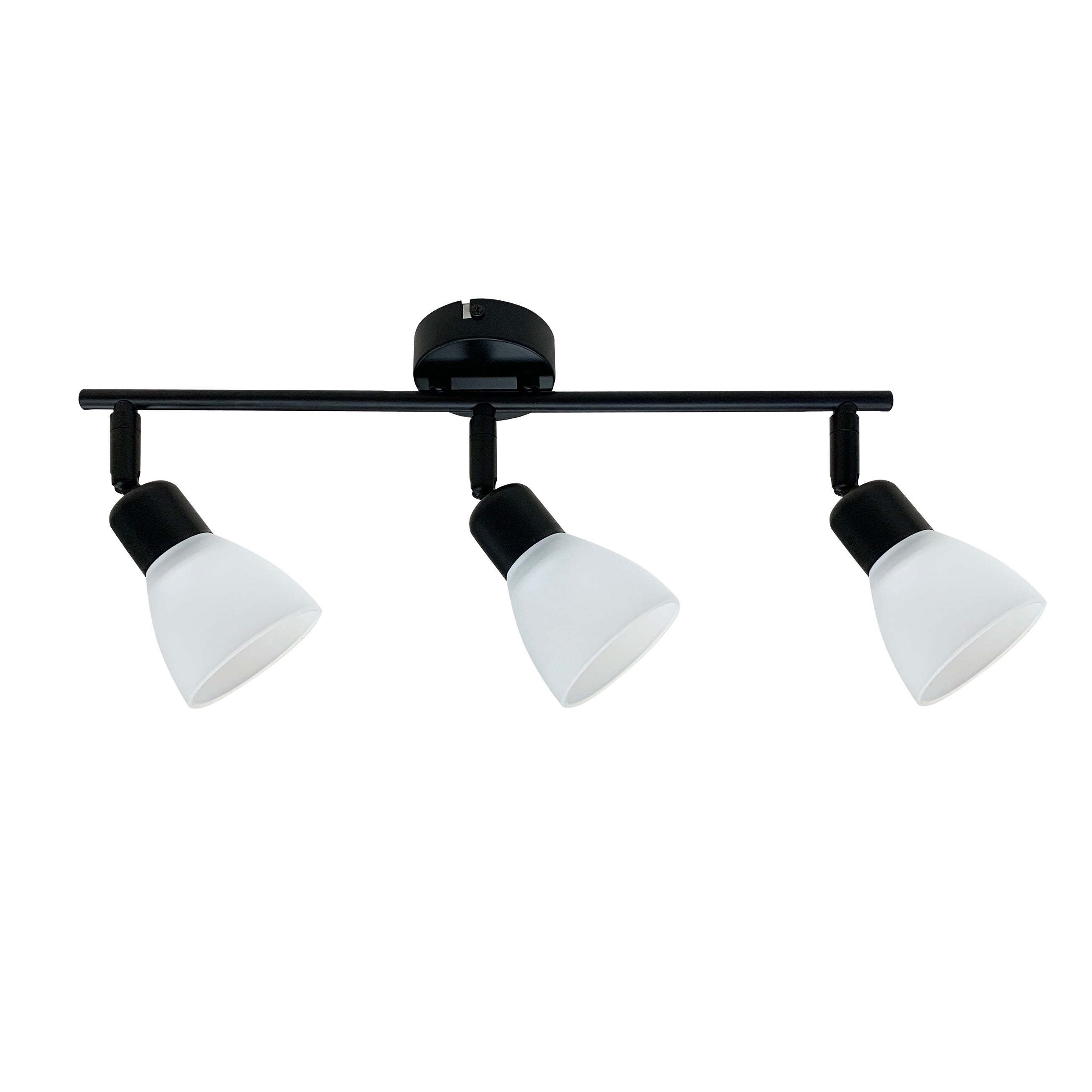 Lampa sufitowa białe klosze Costa czarno-biała 3xE14x40W metal wym:20x52x8cm IP20 Candellux