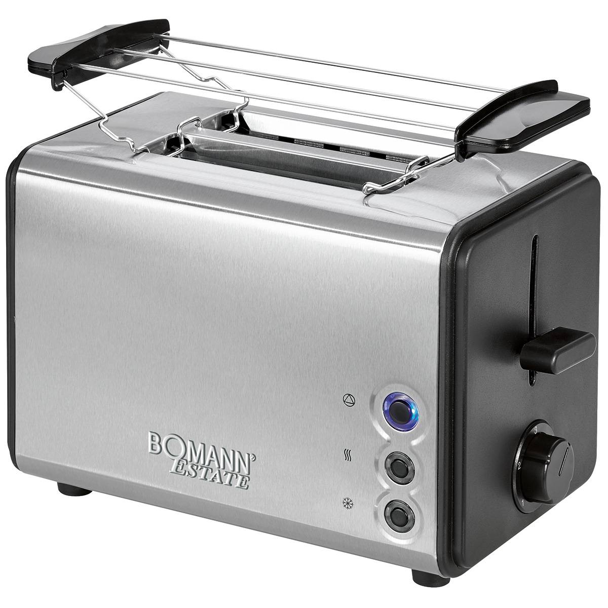Toster Bomann TA 1371 CB 2 kromki 850 W czarny stal nierdzewna