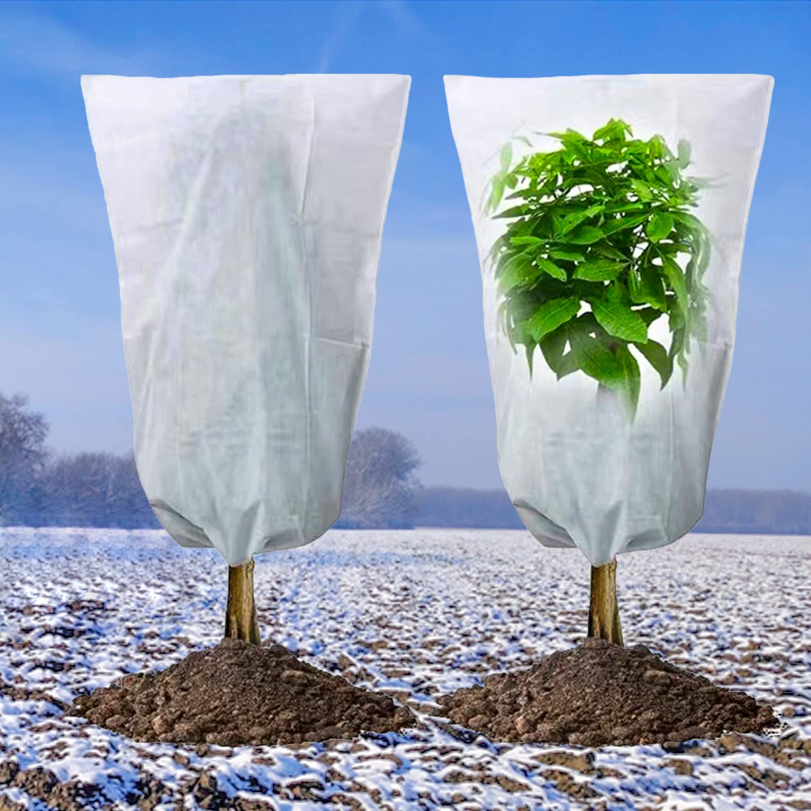 Voile d’hivernage pour plantes 120x180 cm, housse de protection blanche — free download