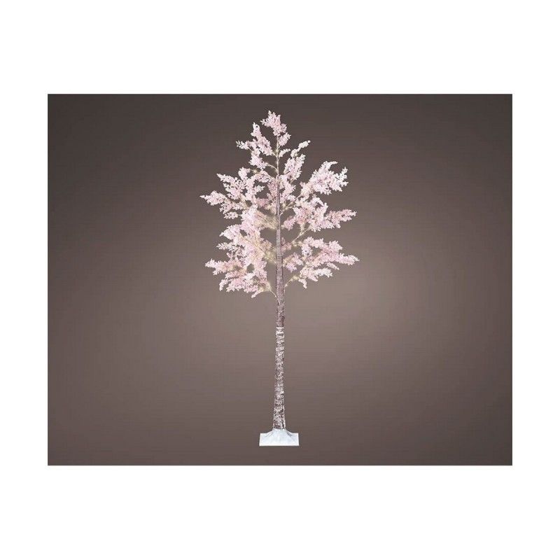 Albero di ciliegio artificiale con luce LED, fiori finti rosa, per matrimoni e decorazioni floreali, alberi fatti a mano con splendido design