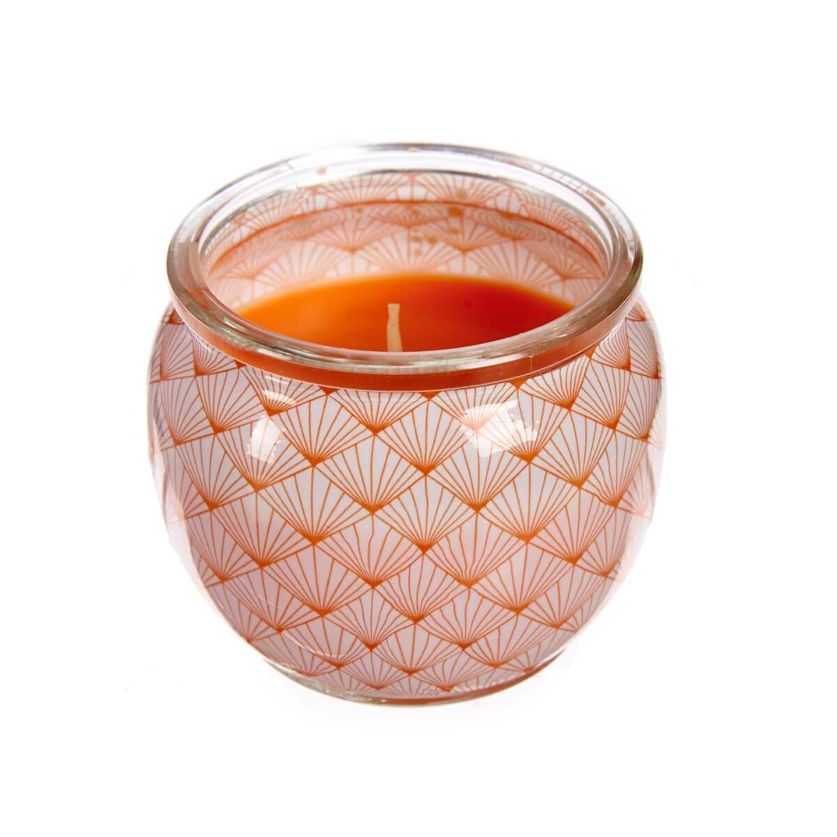 Vela Perfumada Melon 7,5 x 6,3 x 7,5 cm Naranja Vidrio Cera 7 x 6 x 7 ...