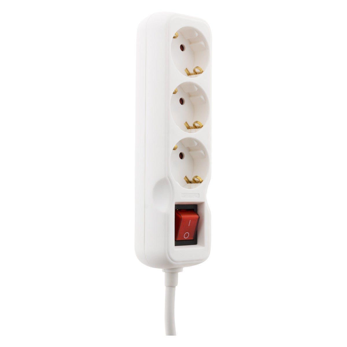 Multiprise Schuko + interrupteur 3x16A - 5m - blanc - Zenitech - 3