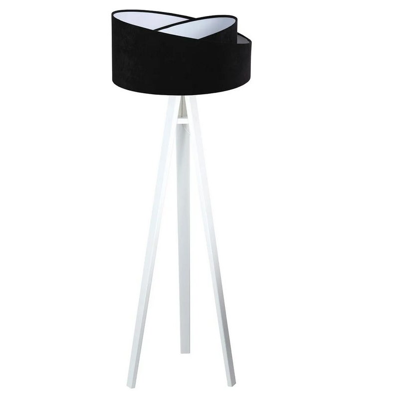 Lampa stojąca GEMSTONE czarna/biała