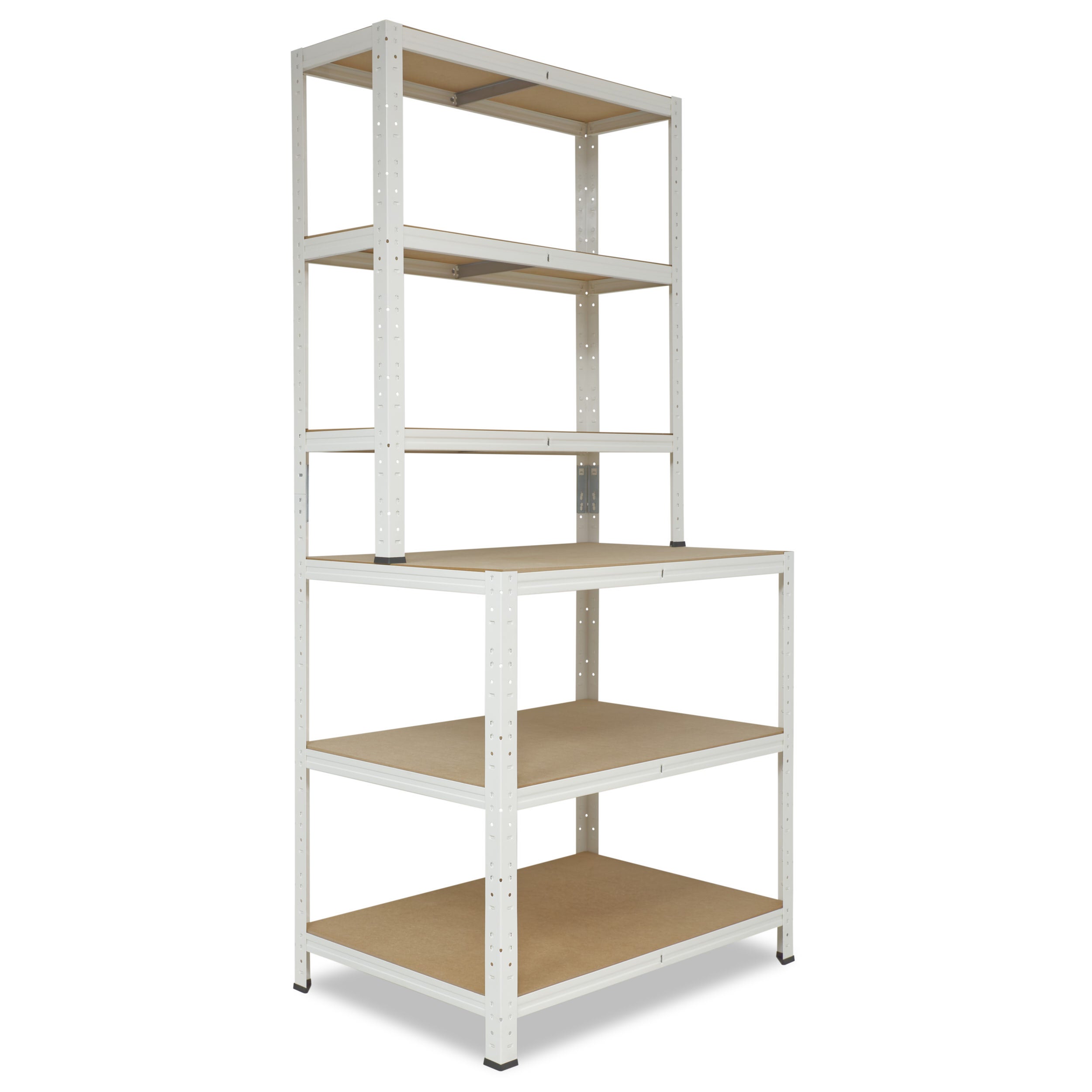 Étagère Métallique Charge Lourde 190x80x60cm - 6 Niveaux 145kg Par Plateau Shelfplaza
