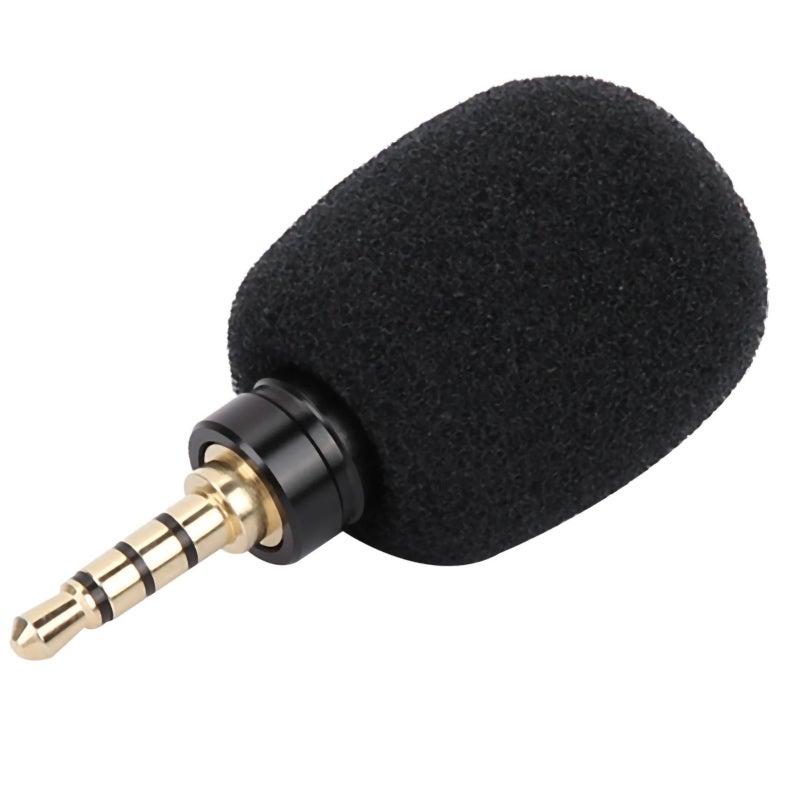 Mini microphone portable avec prise jack 3,5 mm pour téléphone portable ...