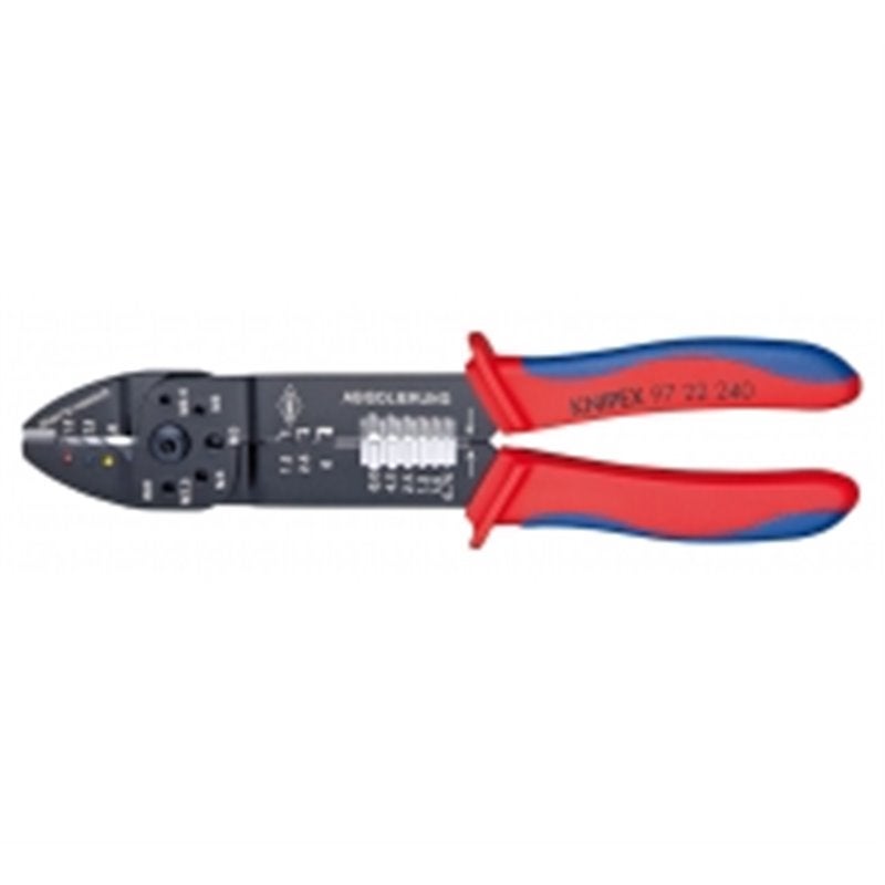 Cleste profesional pentru sertizat si dezizolat Knipex 97 22 240, 240 mm