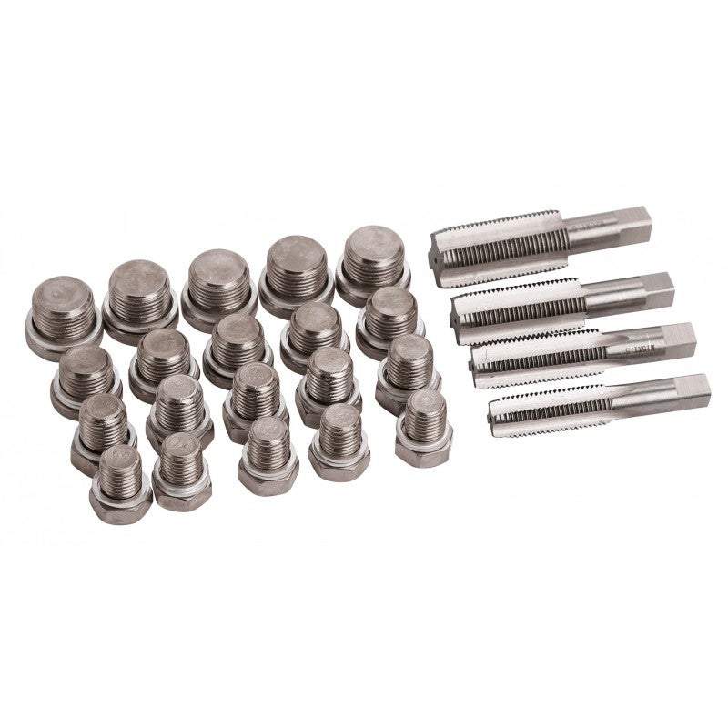 Kit Réparation Filetage 114 Pièces – Bouchons Vidange Carter Huile & Boîte Vitesses M13 à M22, Outil Auto Complet