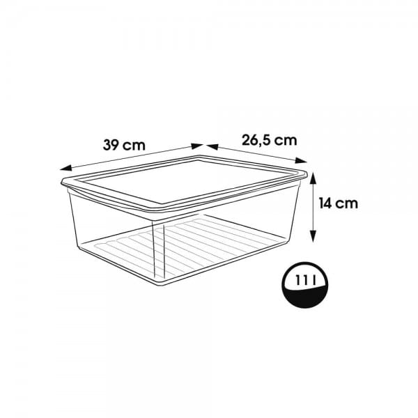 Lot de 3 boîtes de rangement Spécial Vêtements 11 litres - 2