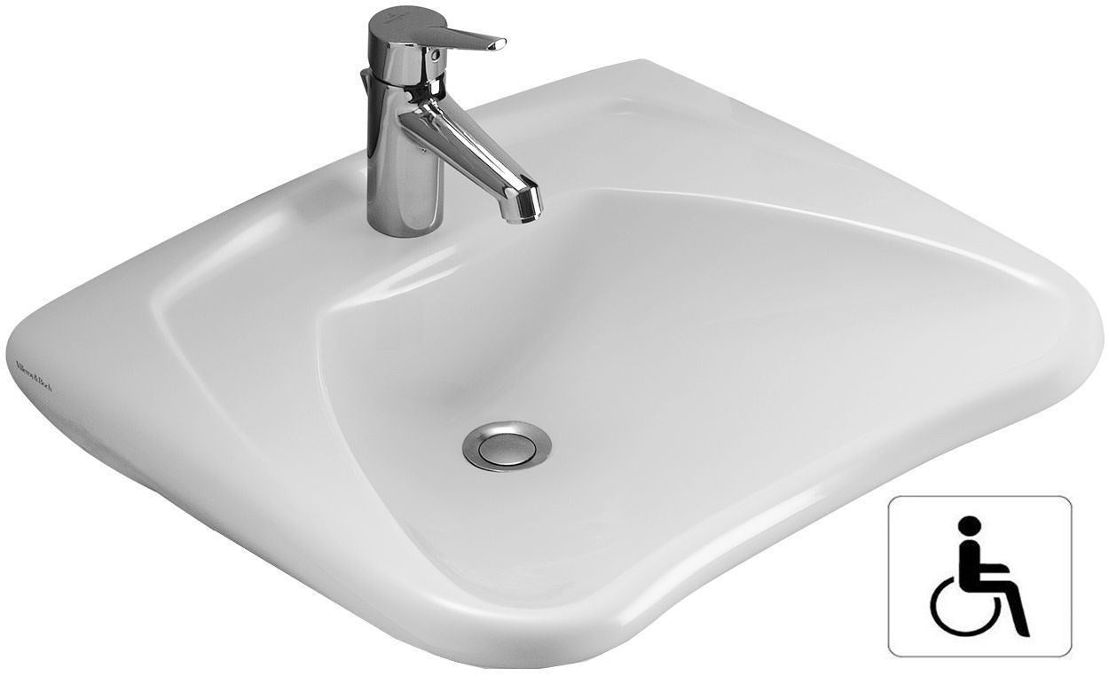 Villeroy & Boch Architectura - Lavabo 55x42 Cm, Con Rebosadero, Agujero Para Grifo, Blanco