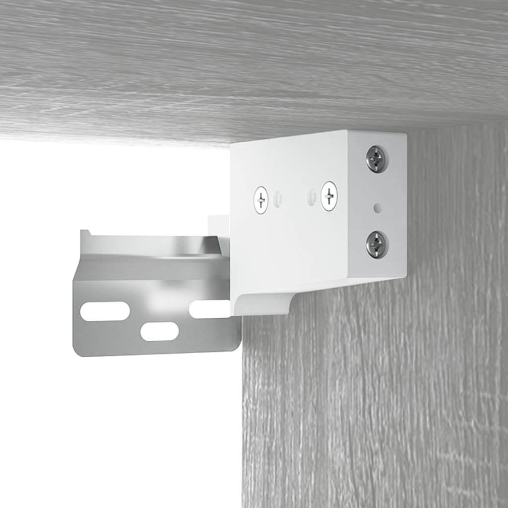 Meuble lavabo avec bassin intégré 41 x 38,5 x 45 cm bois d'ingénierie gris 02_0006877 - 3