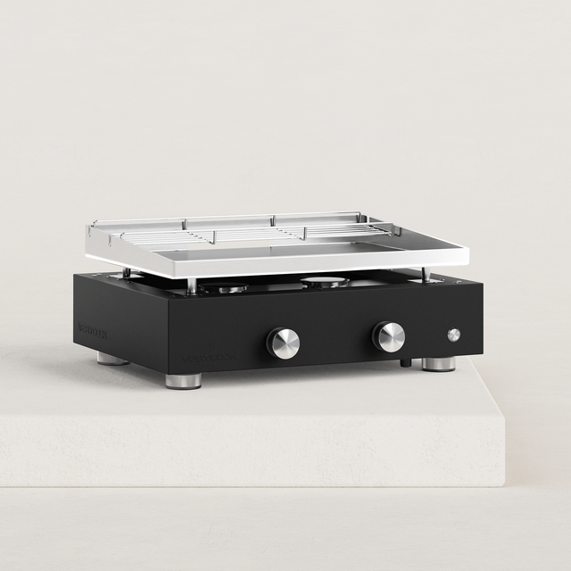 Plancha gaz Simplicity 2 feux inox Plaque inox massif 6 mm d'épaisseur