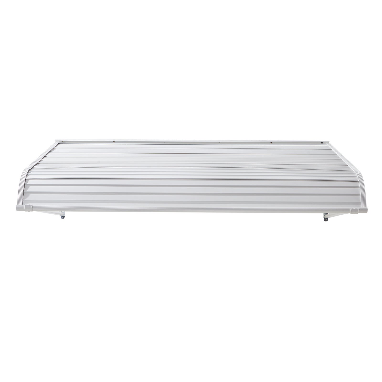Toldo puerta entrada succebuy 152,4x106,6 cm, marquesina aluminio, protección lluvia nieve sol, abrigo resistente puertas, ventanas, porches