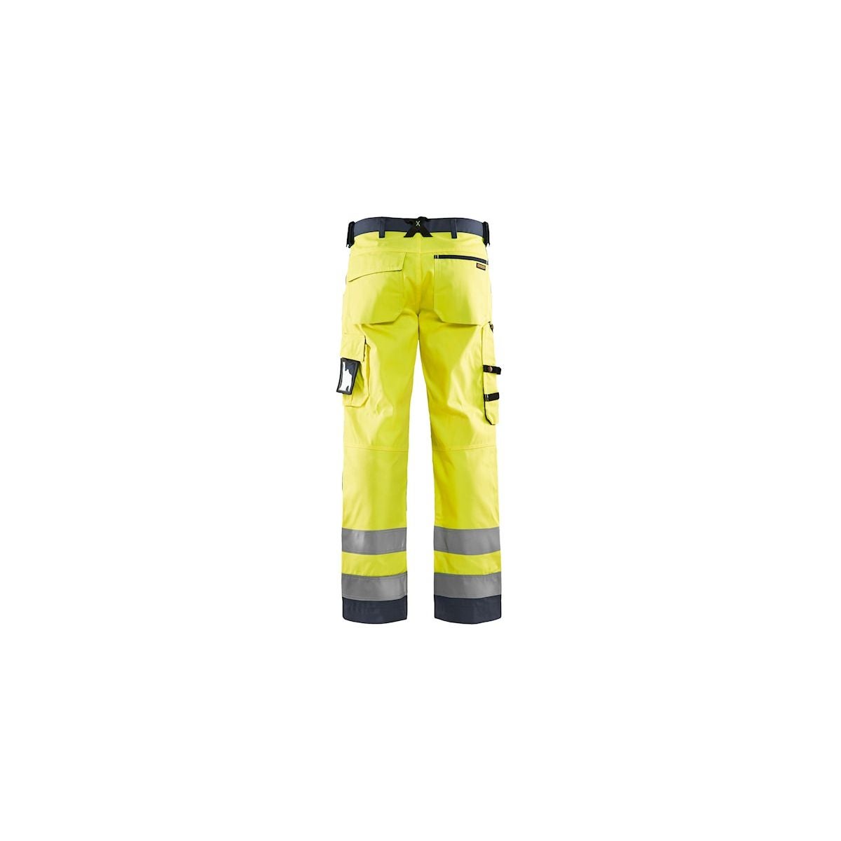 Pantalon artisan haute visibilité Jaune fluo/Gris moyen - Blaklader - Taille 44 - 2