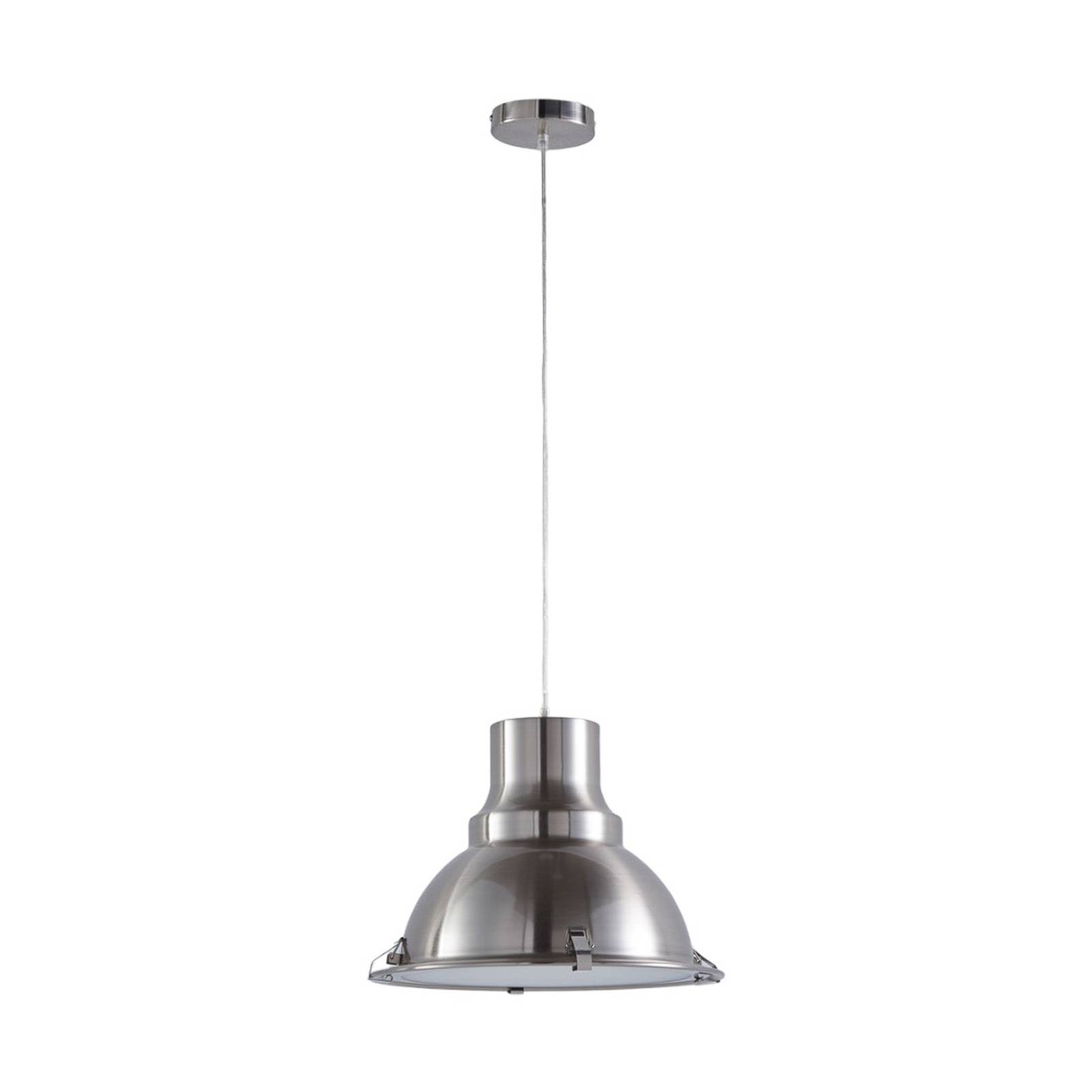 Kichler Mini lampe suspendue Baile 1 lumière grège et nickel brossé