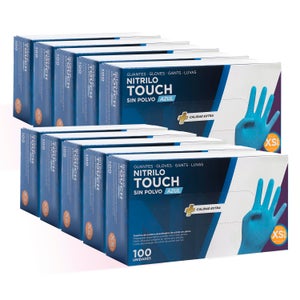 R44 Guanti In Lattice Nero Senza Polvere - 100 Pezzi, Per Tatuatori, Meccanici, DPI Cat. 3